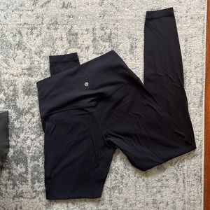 Lululemon Black Align full length 28” leggings, size 8